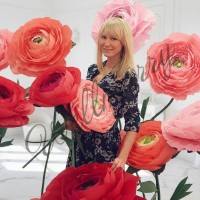 Ростовой цветок из бумаги "Ранункулюс розовый" Ростовой цветок из бумаги "Ранункулюс розовый"